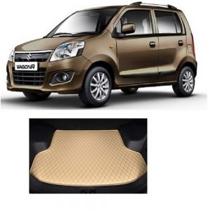 Trunk/Boot/Dicky PU Leatherette Mat for Wagon R  - beige